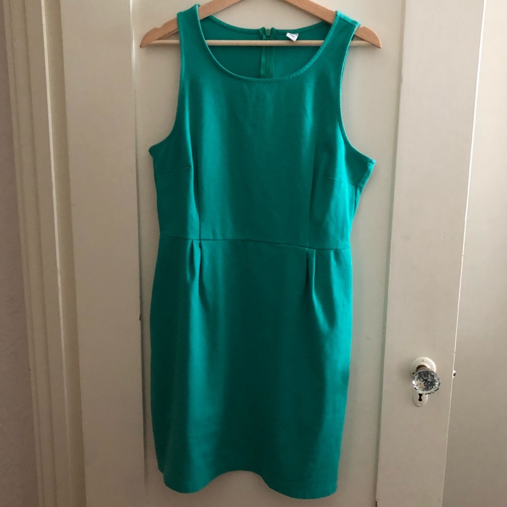Old Navy Sleeveless Ponte-Knit Dress in Turquoise